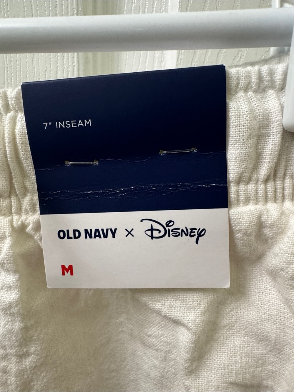 Men's Cream Mickey Athletic Shorts - Picture 3 of 3